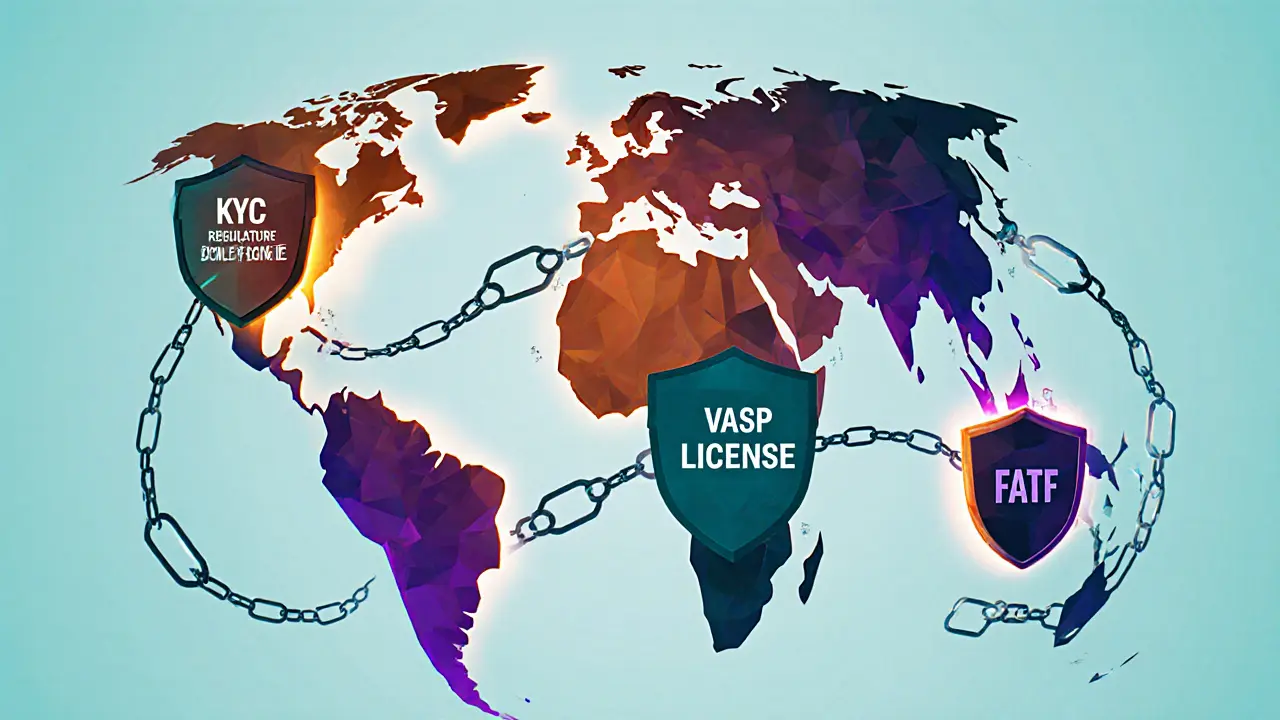 Bolivia at the center of a fragmented globe, breaking free from chains into digital pathways.