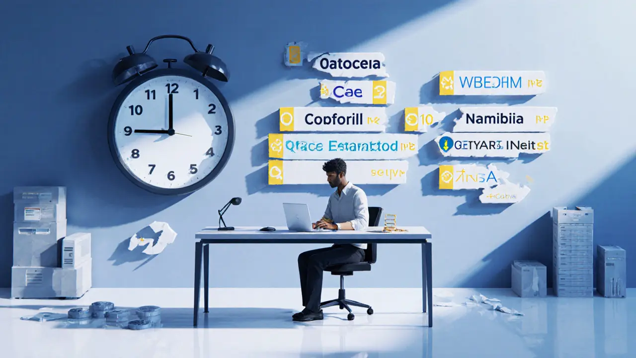 Entrepreneur in regulatory sandbox with 180-day clock and licensing documents, surrounded by security system models.