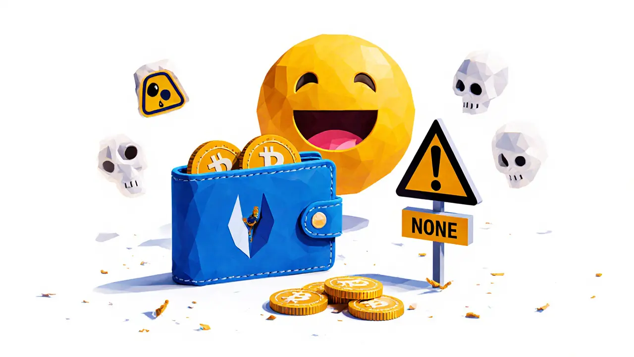 Phantom wallet swapping SOL for RFC coins with warning signs and a laughing emoji in the background.