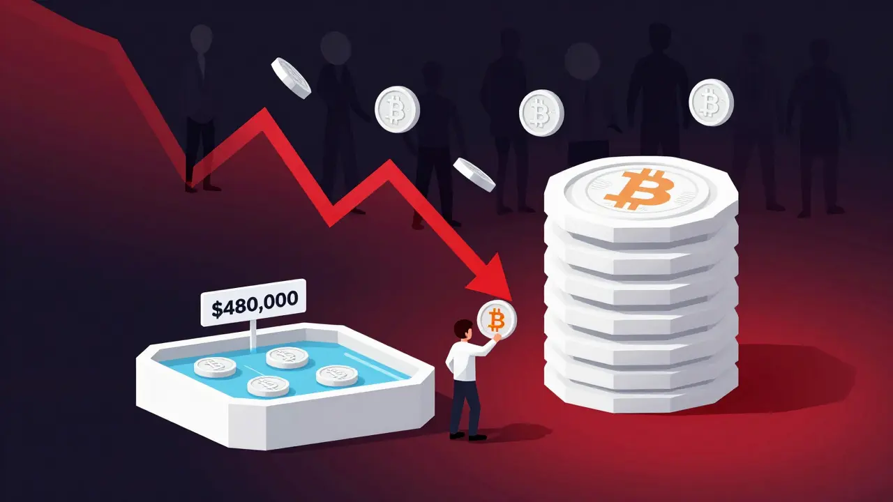 A tiny liquidity pool beside Bitcoin's massive one, with insiders dumping tokens.