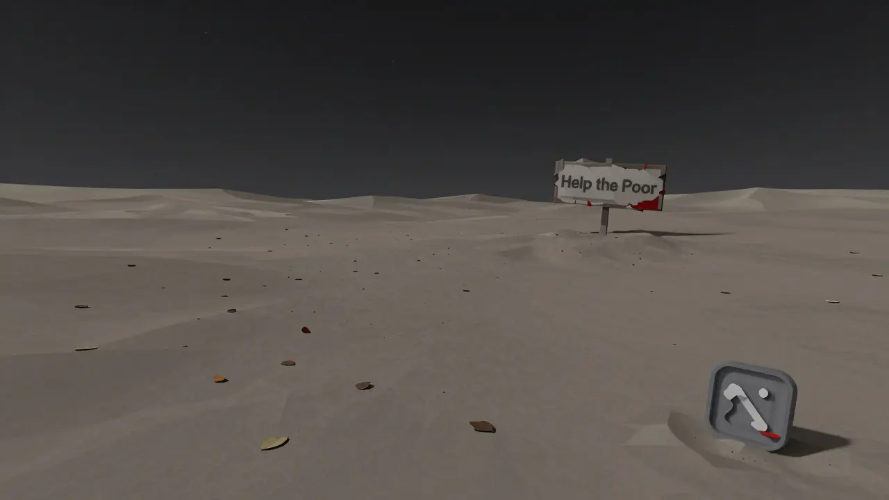 A desolate digital landscape with thousands of worthless WSPP tokens scattered like debris.