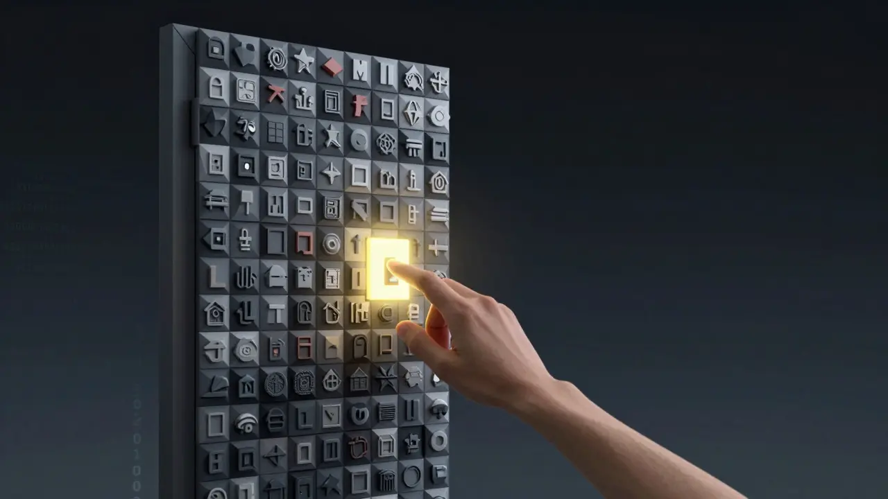 A door of 1,000 NFT panels with one unlocking as a hand reaches for it.