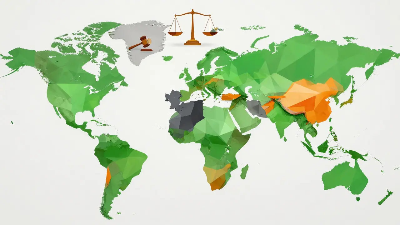 Low poly map of South Asia highlighting Bangladesh's isolation from regional crypto trends