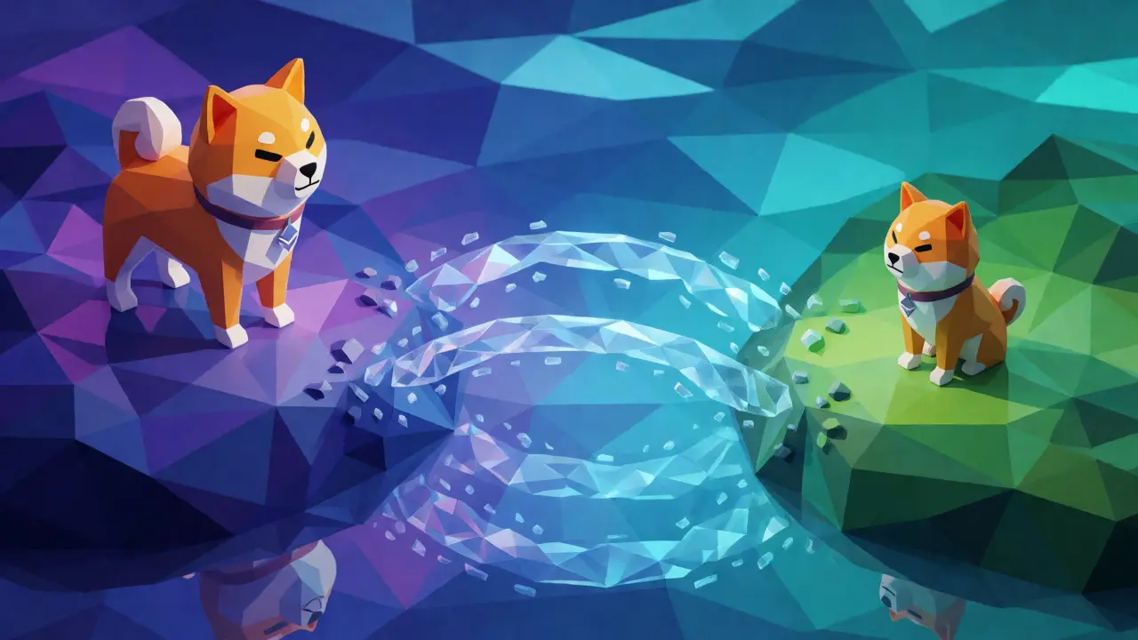 Geometric bridge connecting Ethereum and Solana crypto islands