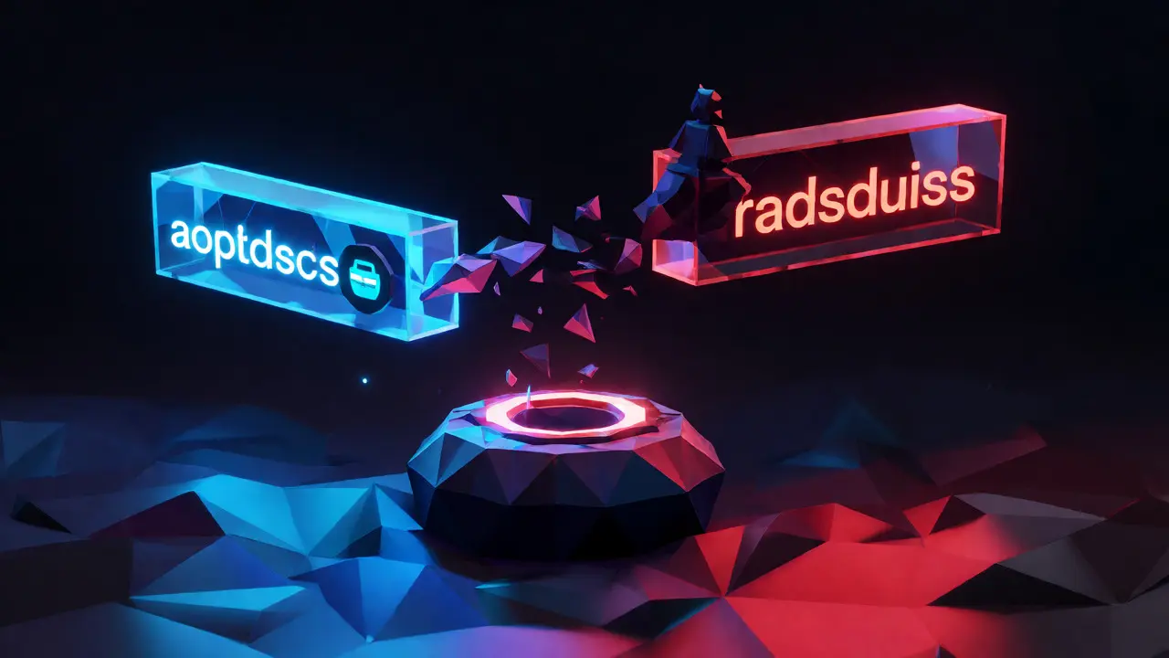 Low poly graphic showing address mismatch between gateway and wallet